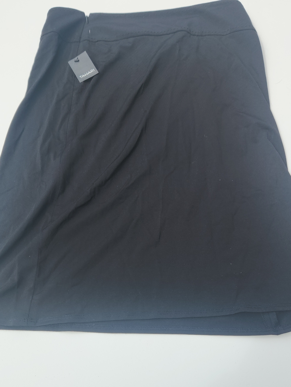 Tahari Black Mini Skirt with Clean A-Line